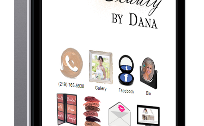Makeup Artist Website for Phone